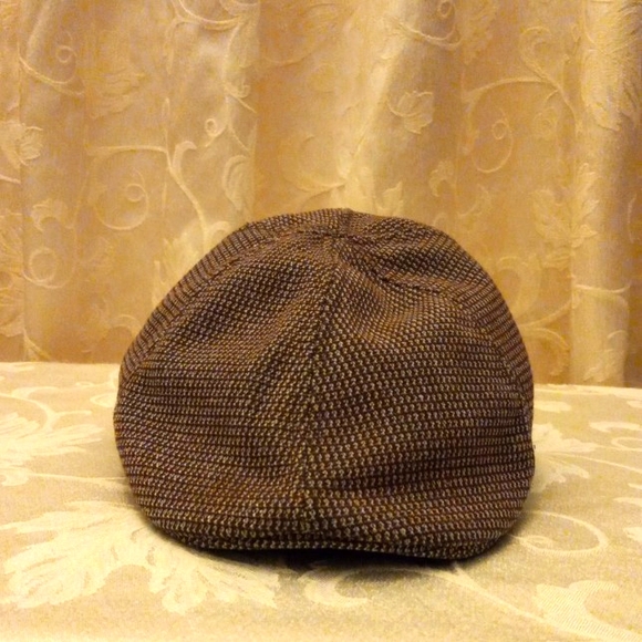 U.S. POLO ASSN. Brown and Cream, Tan, Tweed Newsboy Hat | Gatsby Hat | Golf Hat - Picture 4 of 16